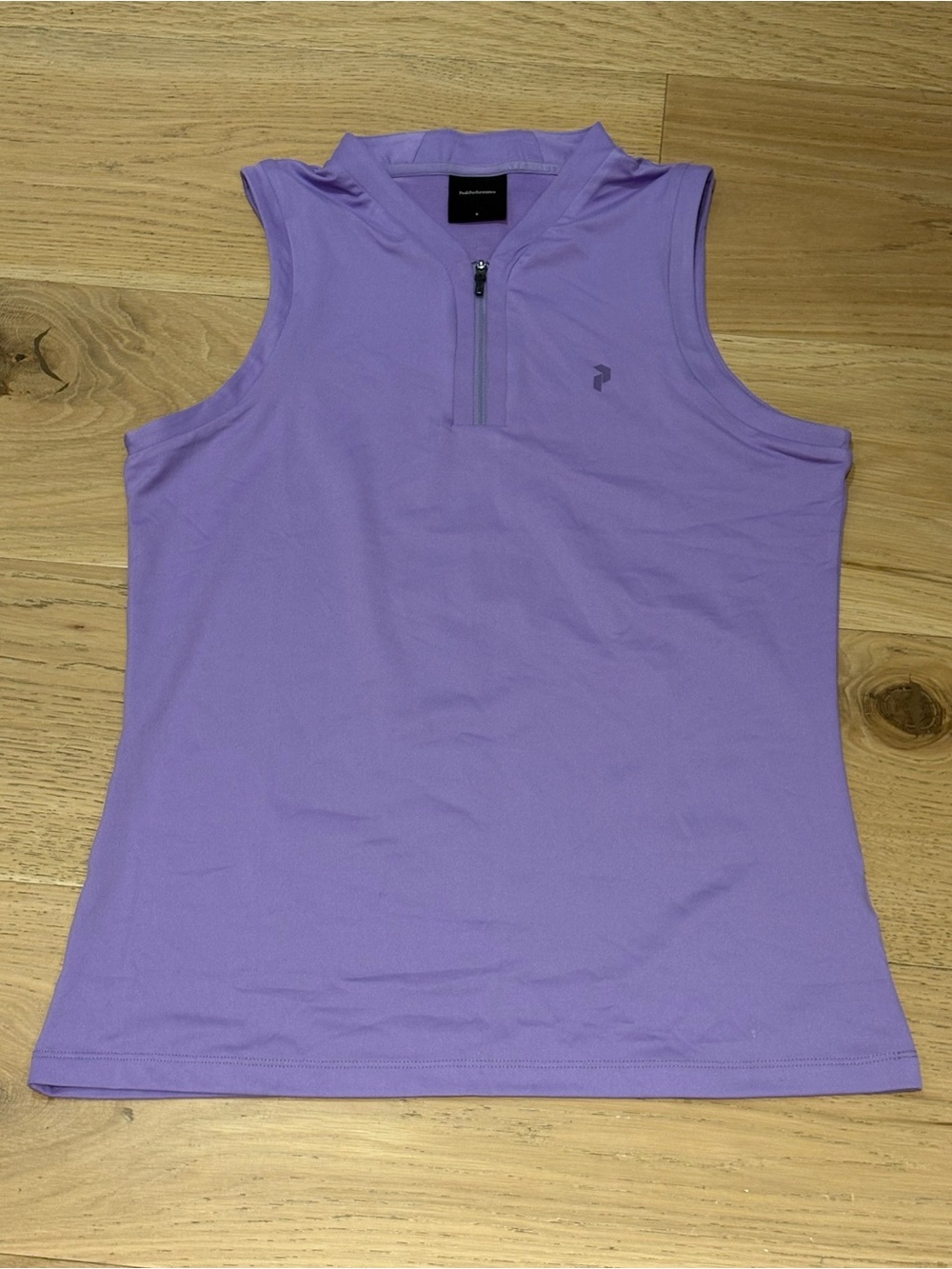 Peak Performance Purple Sleeveless 1/4 Zip Active Top Size S Womens